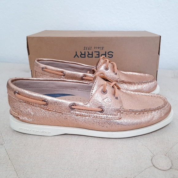 sperry vida rose gold